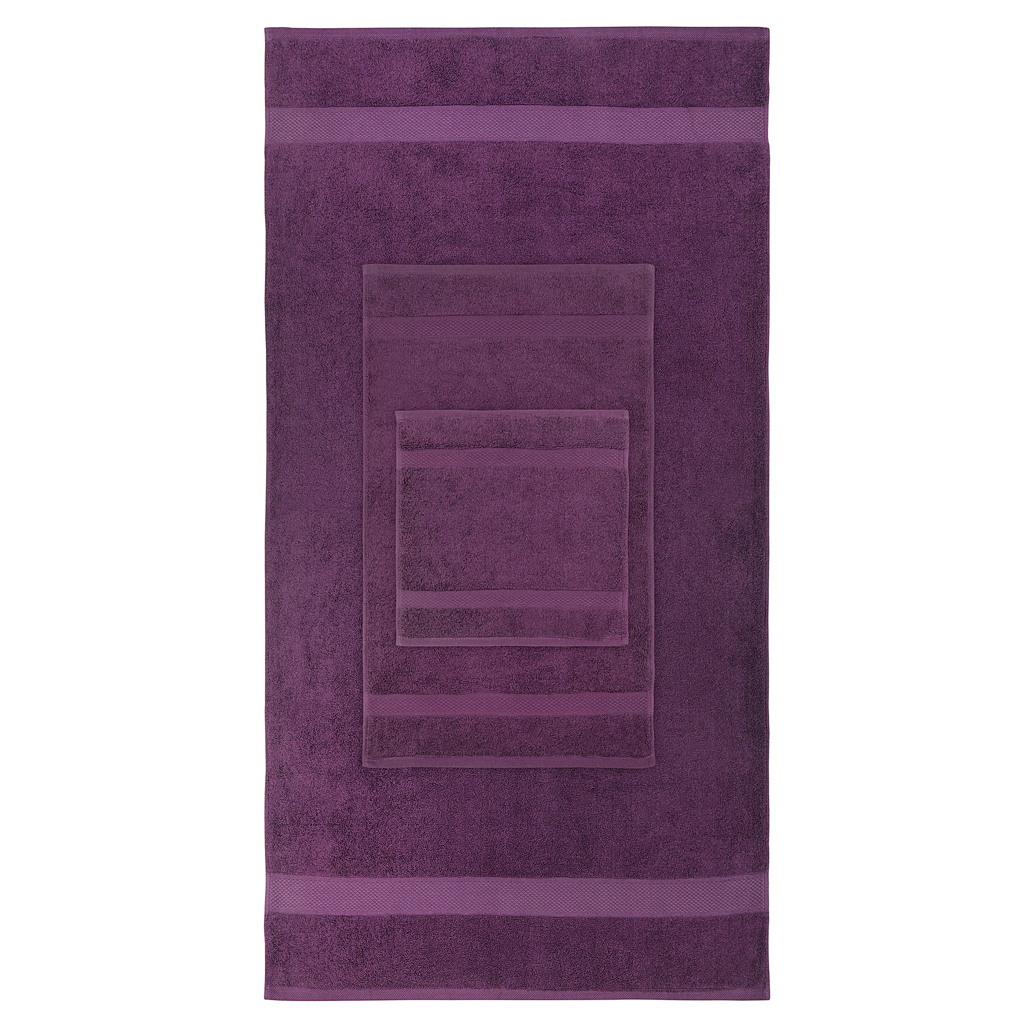 8pcs 700gsm Signature Range Purple Plain 8 Pieces Bale Set Towel