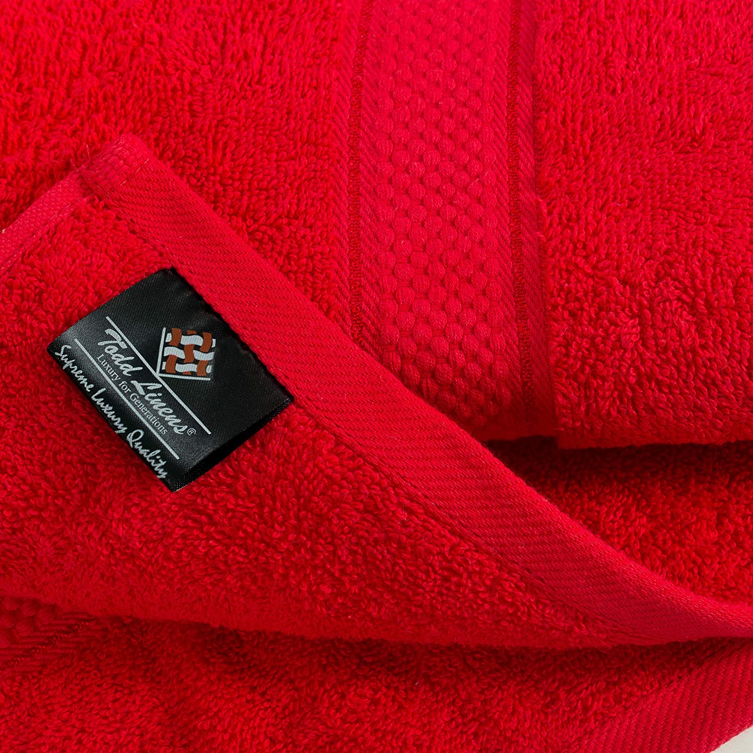 Bale Set 2pcs Red Plain Bath Towel