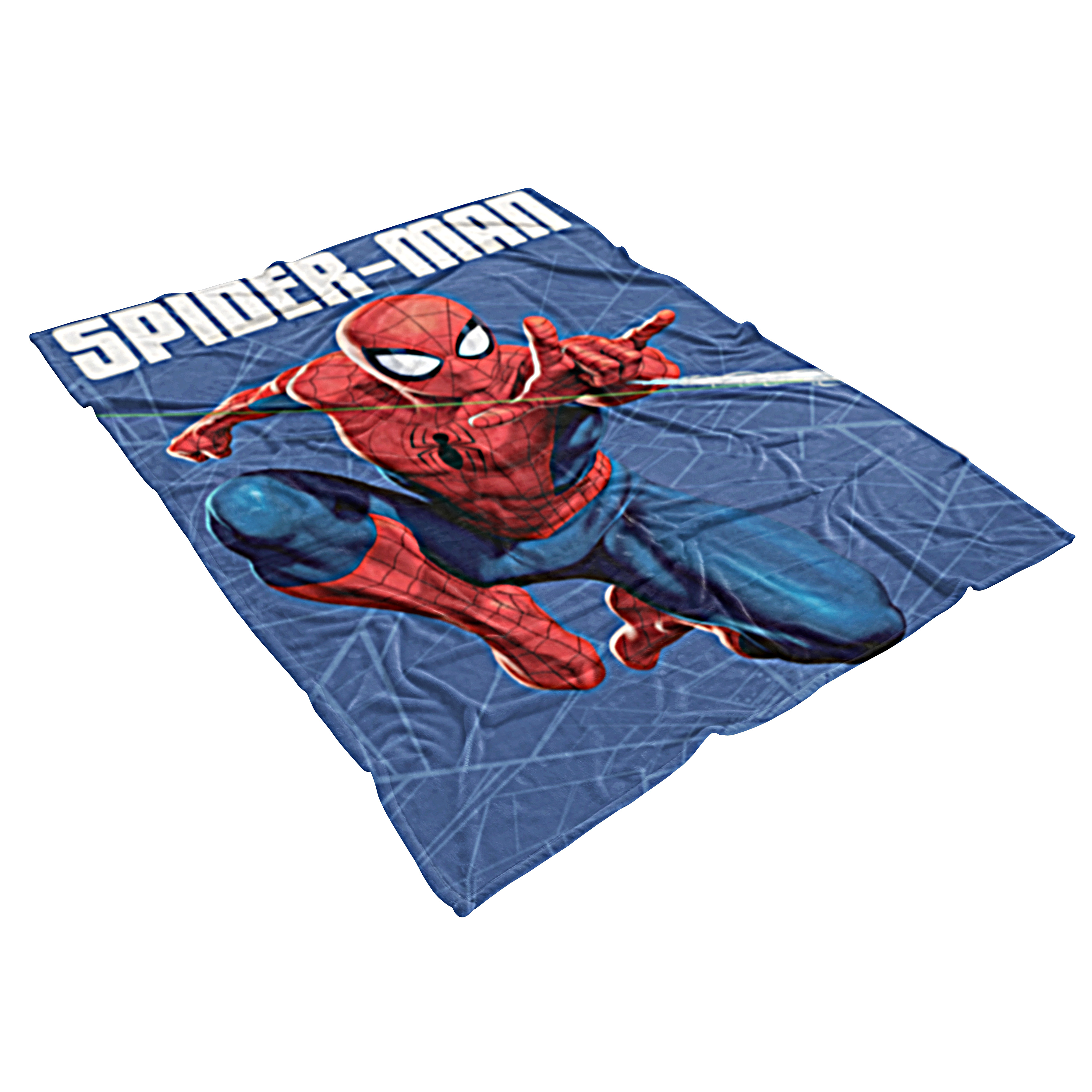Disney Spiderman Web Panel Fleece Blanket Throw