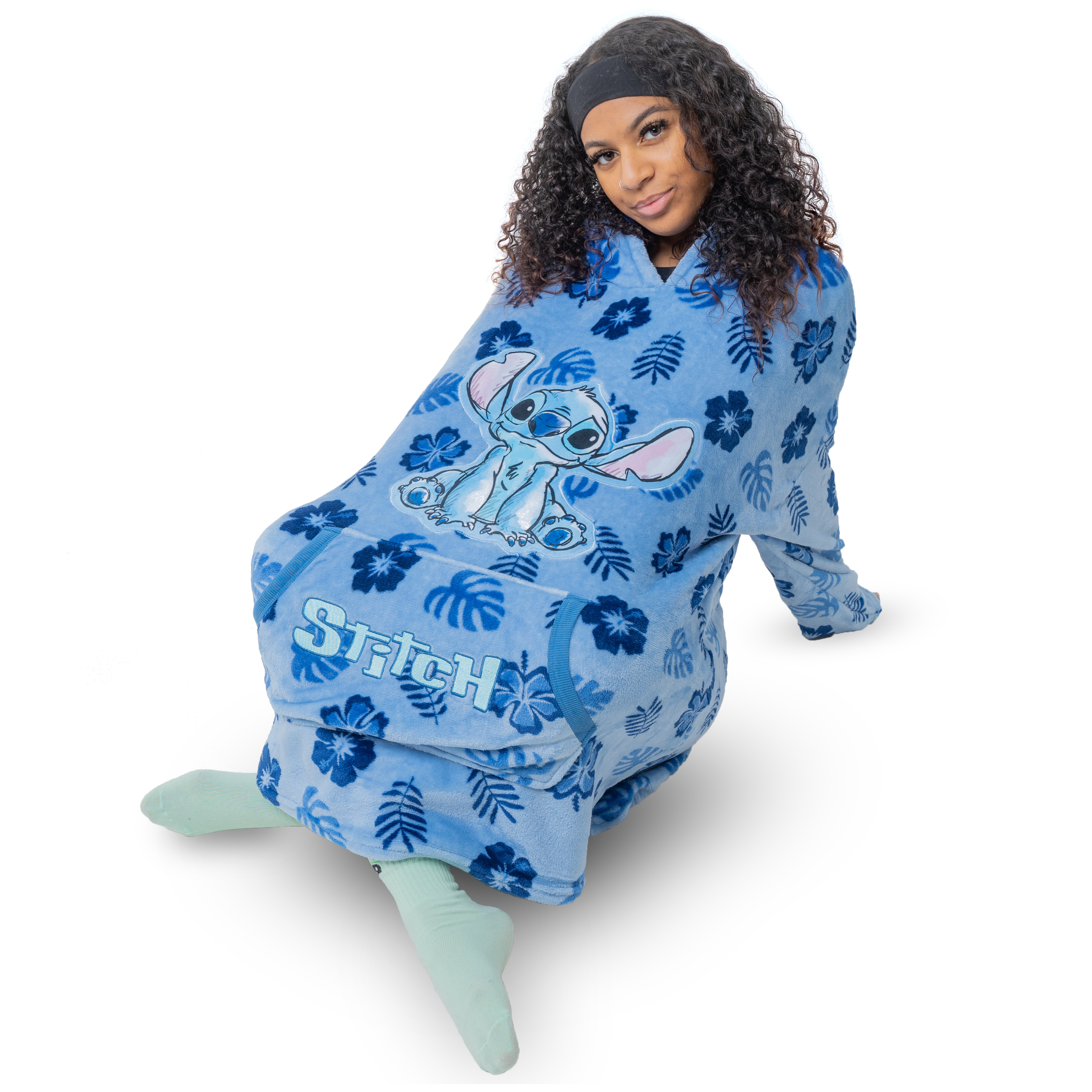 Disney Stitch Hooded Lounge Gown One Size