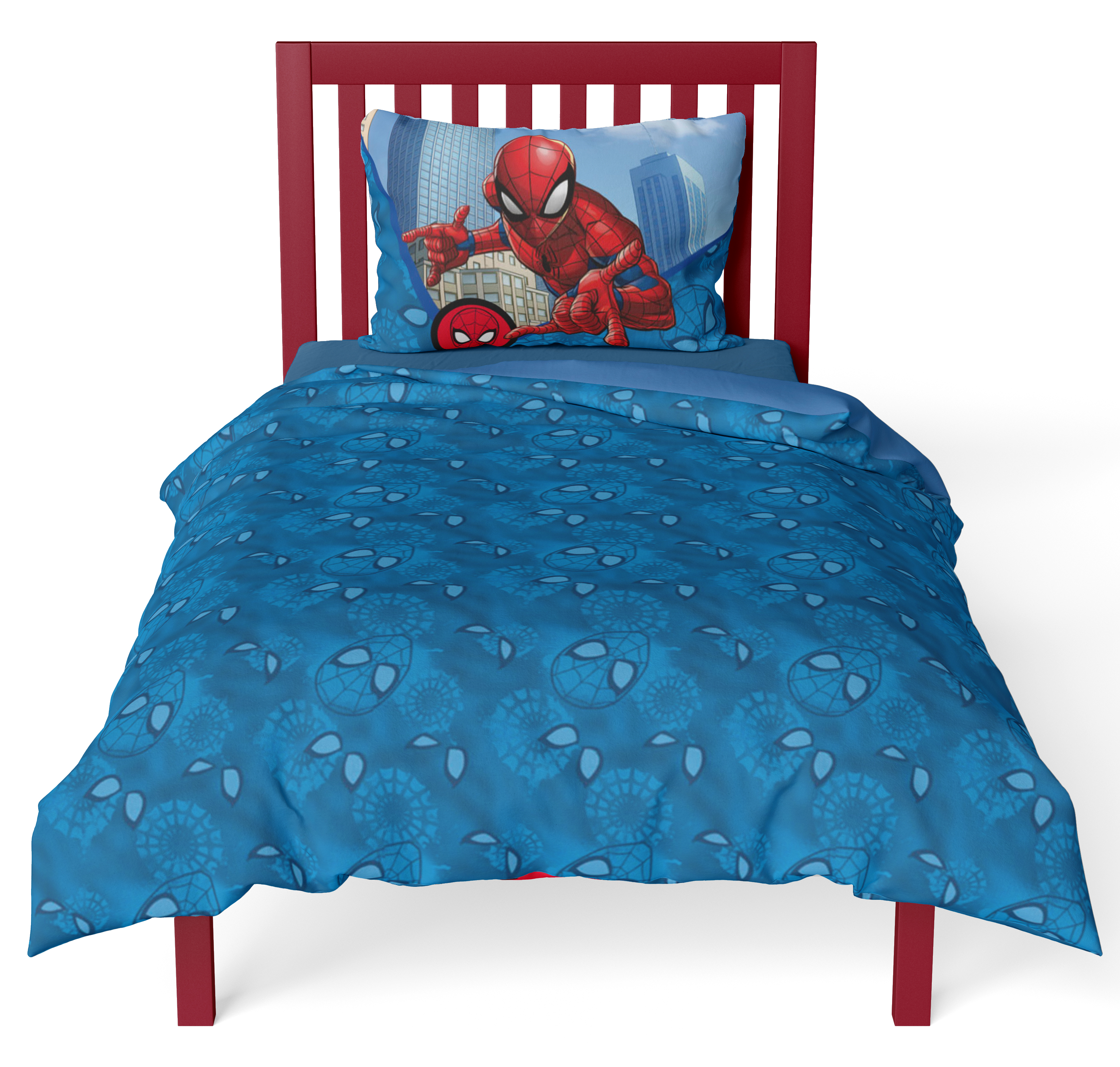 Spiderman New Panel Single Bed Duvet Quilt Cover Set