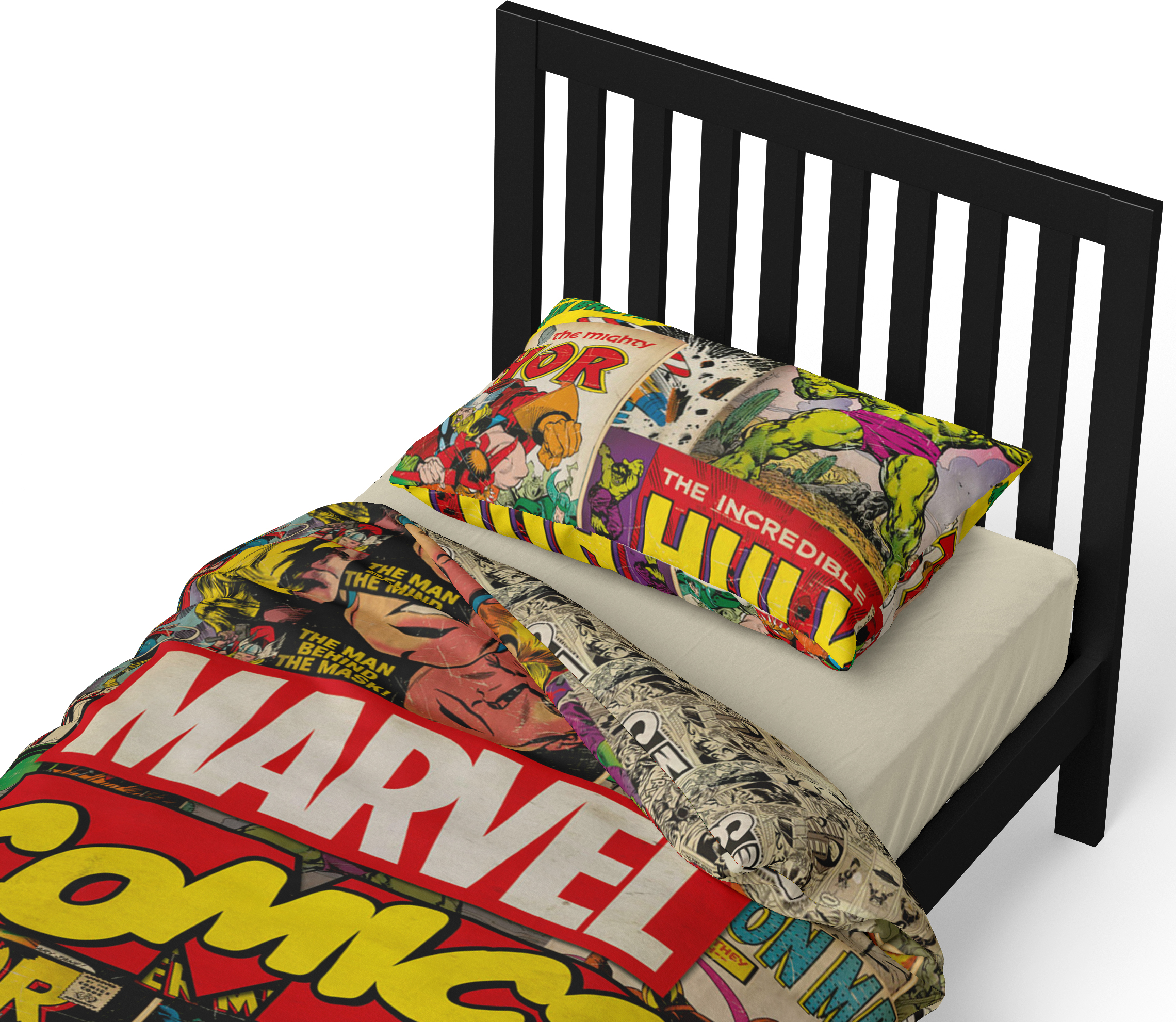 Marvel Comics Panel Single Bed Duvet Quilt Cover Set