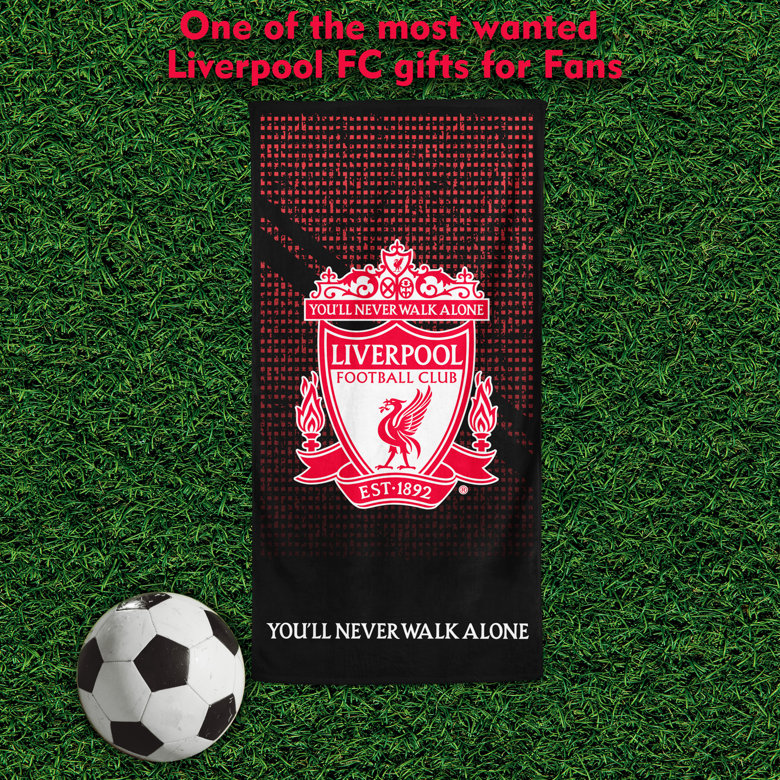 Official Liverpool Fc Mesh Towel Football Printed Beach