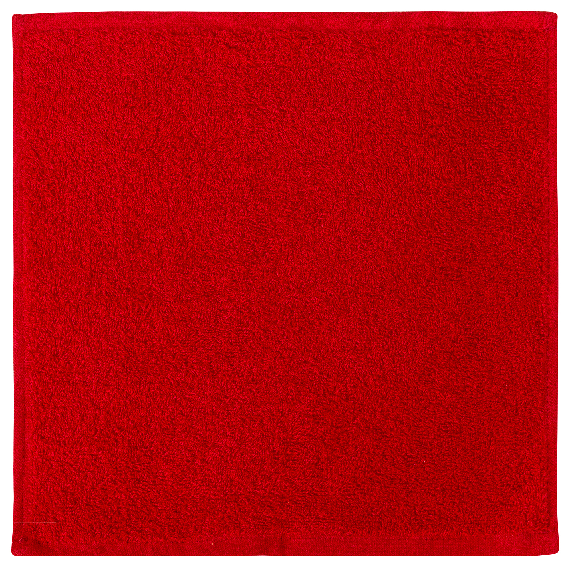 Bale Set 12pcs Red No Border Plain Face Towel