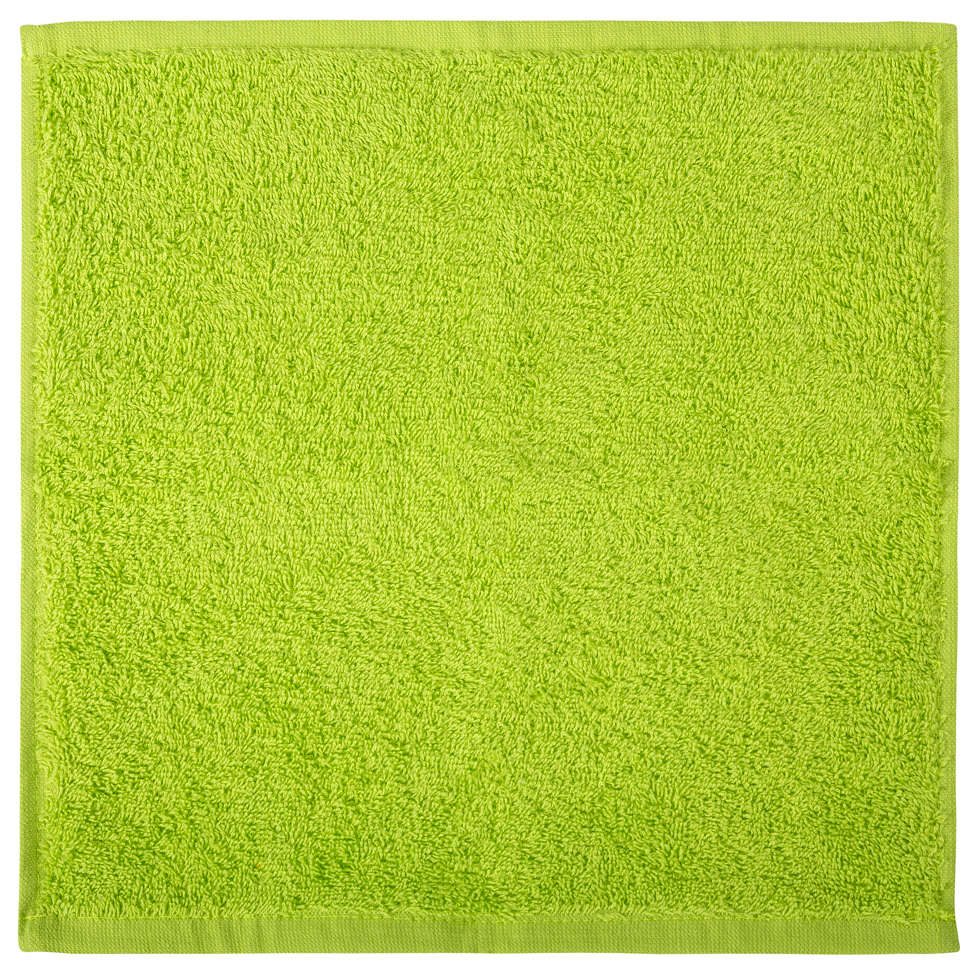Bale Set 12pcs Lime Green No Border Plain Face Towel