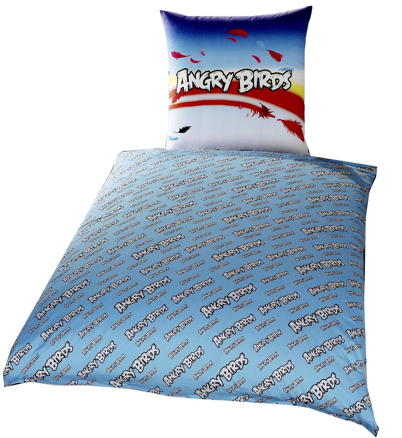 Angry Birds 'Cliffhanger' Reversible Panel Single Bed Duvet Quilt Cover Set