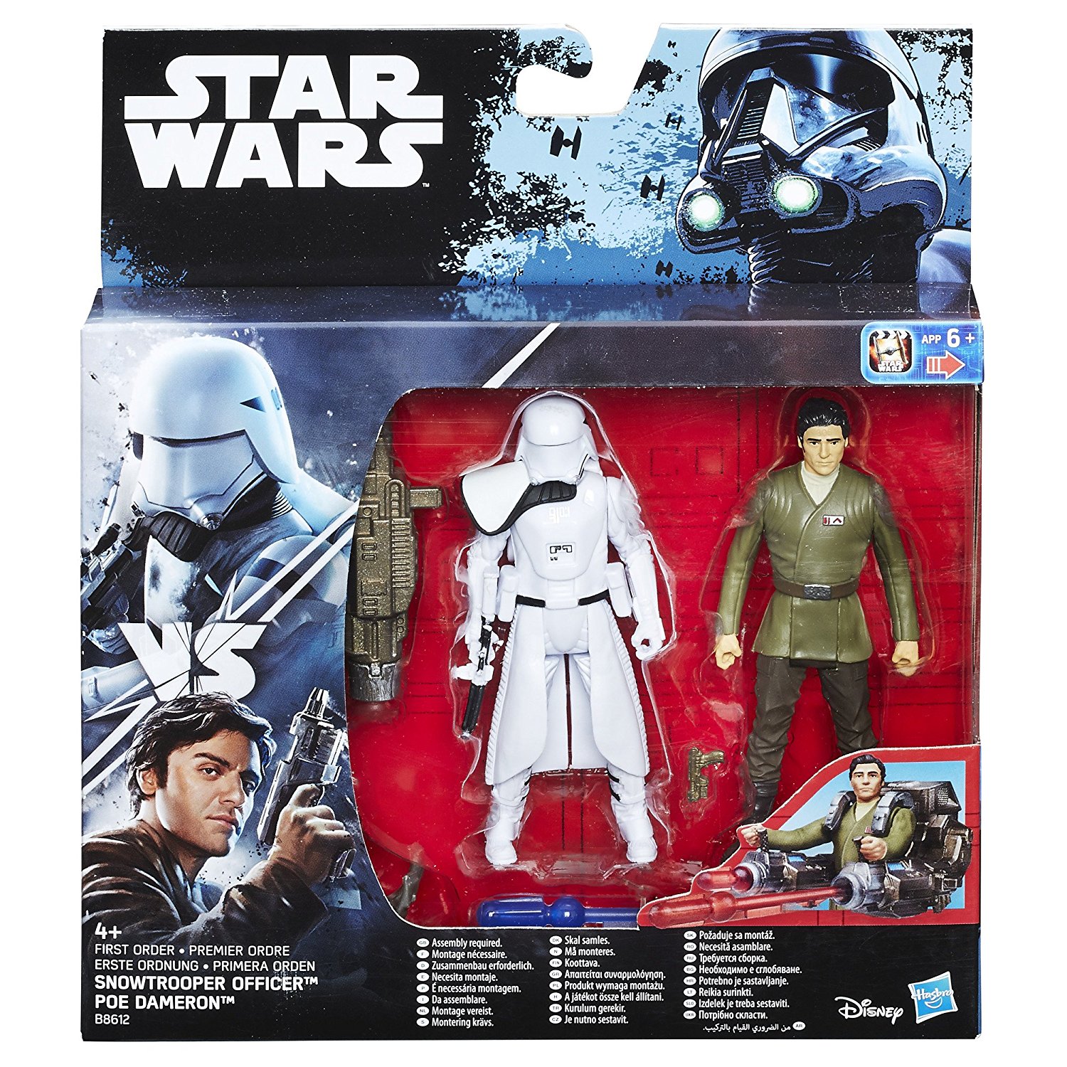 Disney Star Wars First Order 'Snowtrooper & Poe Dameron' Action Figure Toy