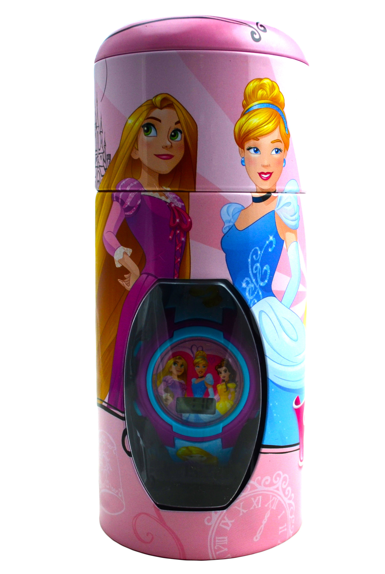 Disney Princess 'Cinderella & Friends' Girls Digital Metal Tin Gift Wrist Watch