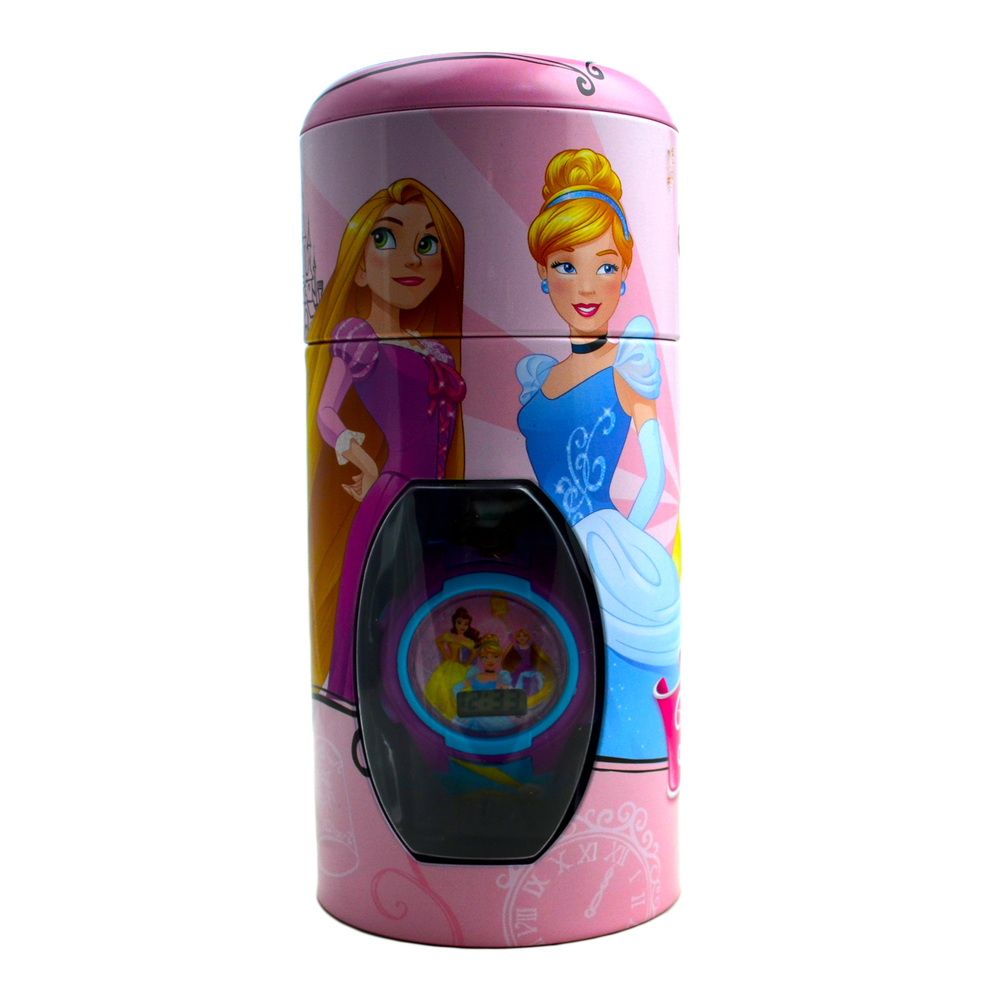 Disney Princess 'Belle & Friends' Girls Digital Metal Tin Gift Wrist Watch
