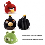 Angry Birds 'Red, Black, Green' Assorted Plush School Bag Rucksack Backpack