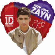 One Direction Zayn Heart Shaped Balloon Party Accessories