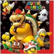 Super Mario X 16 Pack Napkins Party Accessories
