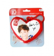 One Direction 'Louis' Plush Heart Shaped Backpack Clip School Bag Rucksack