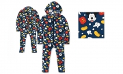 Disney Mickey Mouse Hooded Suit Fleece 4 To 5 Years Jumpsuit