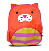 Non Branded Cat Front Pocket School Bag Rucksack Backpack