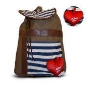 Non Branded Love Heart Backpack School Bag Rucksack