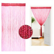 Non Brand Glitter String Curtain Cherry Single Panel Pair