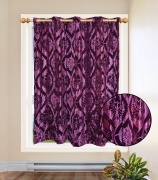 Non Brand Velvet Purple Curtain Single Panel Pair