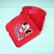 Disney Minnie Mouse 'Peek a Bow' Toast Shaped Lunch Box Bag