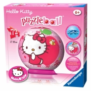 Hello Kitty 72 Piece Ball Jigsaw Puzzle Game