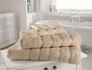 Towel Egyptian Cotton 'Kensington Natural' Plain Bath