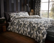 Camouflage 'Green' Double, King & Super King size Quilt Duvet Cover Sets