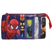 Marvel The Ultimate 'Spiderman' 3 Pocket Pencil Case Stationery