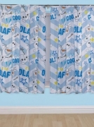 Disney Frozen Olaf Pencil Pleat 66 X 54 inch Drop Curtain Pair