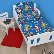 Paw Patrol 'Rescue' Rotary Junior Cot Bed Duvet Quilt Cover Set