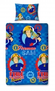 Fireman Sam 'Workshop' Rotary Single Bed Duvet Quilt Cover Set