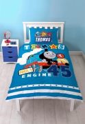 Thomas The Tank Engine 'Patch' Panel Single Bed Duvet Quilt Cover Set