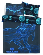 Batman Wayne Industries Panel Double Bed Duvet Quilt Cover Set