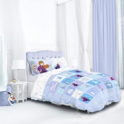 Disney Frozen 2 Patchwork Kids Reversible Panel Single Bed Duvet Quilt Cover Set