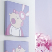 Izziwotnot Goochicoo Bunny Girl Canvas Art Peek a Boo