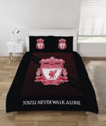Liverpool Fc Mesh Football Panel Official Double Bed Duvet Quilt Cover Set