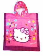 Hello Kitty 'Hearts' Poncho Towel