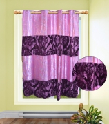 Non Brand Organza Velvet Purple Curtain Single Panel Pair