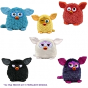 Furby 'Black, White, Blue, Yellow, Orange, Purple' Assorted 8 inch Plush Soft Toy
