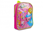 Shopkins 'Pink' Pvc Front School Bag Rucksack Backpack