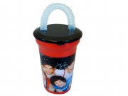 One Direction Red Twisty Straw Tumbler